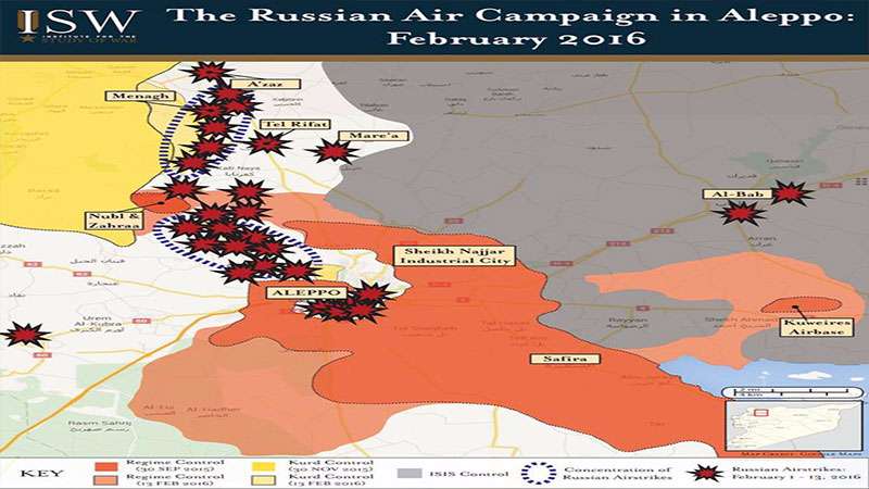 2000 غارة روسية على حلب وريفها خلال 15 يوماً